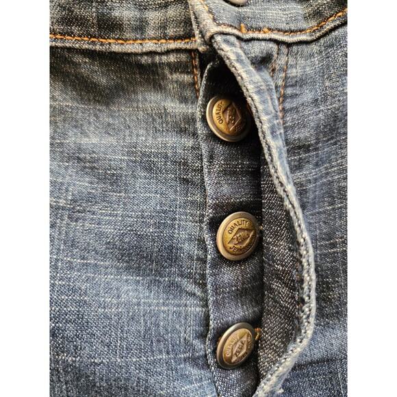 Zena Jeans Cuffed Button Fly Size 8 Cotton Spandex Blend - Picture 6 of 7